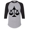 Unisex Three-Quarter Raglan Sleeve Baseball Jersey T-Shirt Thumbnail