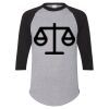 Unisex Three-Quarter Raglan Sleeve Baseball Jersey T-Shirt Thumbnail