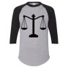 Unisex Three-Quarter Raglan Sleeve Baseball Jersey T-Shirt Thumbnail
