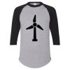 Unisex Three-Quarter Raglan Sleeve Baseball Jersey T-Shirt Thumbnail