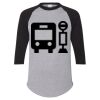 Unisex Three-Quarter Raglan Sleeve Baseball Jersey T-Shirt Thumbnail