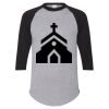 Unisex Three-Quarter Raglan Sleeve Baseball Jersey T-Shirt Thumbnail