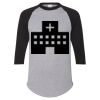 Unisex Three-Quarter Raglan Sleeve Baseball Jersey T-Shirt Thumbnail