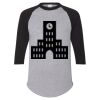 Unisex Three-Quarter Raglan Sleeve Baseball Jersey T-Shirt Thumbnail