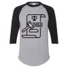 Unisex Three-Quarter Raglan Sleeve Baseball Jersey T-Shirt Thumbnail