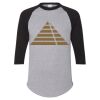 Unisex Three-Quarter Raglan Sleeve Baseball Jersey T-Shirt Thumbnail