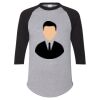 Unisex Three-Quarter Raglan Sleeve Baseball Jersey T-Shirt Thumbnail