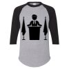 Unisex Three-Quarter Raglan Sleeve Baseball Jersey T-Shirt Thumbnail