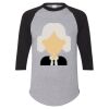 Unisex Three-Quarter Raglan Sleeve Baseball Jersey T-Shirt Thumbnail