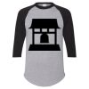Unisex Three-Quarter Raglan Sleeve Baseball Jersey T-Shirt Thumbnail