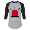 Unisex Three-Quarter Raglan Sleeve Baseball Jersey T-Shirt Thumbnail