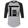 Unisex Three-Quarter Raglan Sleeve Baseball Jersey T-Shirt Thumbnail