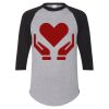 Unisex Three-Quarter Raglan Sleeve Baseball Jersey T-Shirt Thumbnail