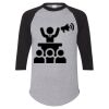 Unisex Three-Quarter Raglan Sleeve Baseball Jersey T-Shirt Thumbnail