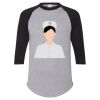 Unisex Three-Quarter Raglan Sleeve Baseball Jersey T-Shirt Thumbnail