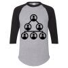 Unisex Three-Quarter Raglan Sleeve Baseball Jersey T-Shirt Thumbnail