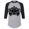 Unisex Three-Quarter Raglan Sleeve Baseball Jersey T-Shirt Thumbnail