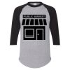 Unisex Three-Quarter Raglan Sleeve Baseball Jersey T-Shirt Thumbnail