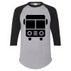 Unisex Three-Quarter Raglan Sleeve Baseball Jersey T-Shirt Thumbnail