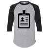 Unisex Three-Quarter Raglan Sleeve Baseball Jersey T-Shirt Thumbnail