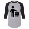 Unisex Three-Quarter Raglan Sleeve Baseball Jersey T-Shirt Thumbnail