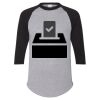 Unisex Three-Quarter Raglan Sleeve Baseball Jersey T-Shirt Thumbnail