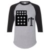 Unisex Three-Quarter Raglan Sleeve Baseball Jersey T-Shirt Thumbnail