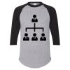 Unisex Three-Quarter Raglan Sleeve Baseball Jersey T-Shirt Thumbnail