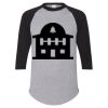 Unisex Three-Quarter Raglan Sleeve Baseball Jersey T-Shirt Thumbnail