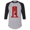 Unisex Three-Quarter Raglan Sleeve Baseball Jersey T-Shirt Thumbnail