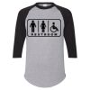 Unisex Three-Quarter Raglan Sleeve Baseball Jersey T-Shirt Thumbnail