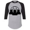 Unisex Three-Quarter Raglan Sleeve Baseball Jersey T-Shirt Thumbnail
