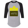 Unisex Three-Quarter Raglan Sleeve Baseball Jersey T-Shirt Thumbnail