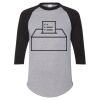Unisex Three-Quarter Raglan Sleeve Baseball Jersey T-Shirt Thumbnail