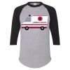 Unisex Three-Quarter Raglan Sleeve Baseball Jersey T-Shirt Thumbnail