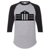 Unisex Three-Quarter Raglan Sleeve Baseball Jersey T-Shirt Thumbnail
