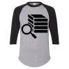 Unisex Three-Quarter Raglan Sleeve Baseball Jersey T-Shirt Thumbnail
