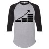 Unisex Three-Quarter Raglan Sleeve Baseball Jersey T-Shirt Thumbnail