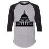 Unisex Three-Quarter Raglan Sleeve Baseball Jersey T-Shirt Thumbnail