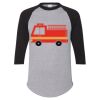 Unisex Three-Quarter Raglan Sleeve Baseball Jersey T-Shirt Thumbnail