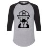 Unisex Three-Quarter Raglan Sleeve Baseball Jersey T-Shirt Thumbnail