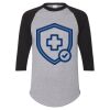 Unisex Three-Quarter Raglan Sleeve Baseball Jersey T-Shirt Thumbnail