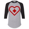 Unisex Three-Quarter Raglan Sleeve Baseball Jersey T-Shirt Thumbnail