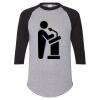 Unisex Three-Quarter Raglan Sleeve Baseball Jersey T-Shirt Thumbnail