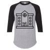 Unisex Three-Quarter Raglan Sleeve Baseball Jersey T-Shirt Thumbnail