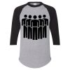 Unisex Three-Quarter Raglan Sleeve Baseball Jersey T-Shirt Thumbnail