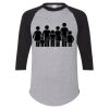Unisex Three-Quarter Raglan Sleeve Baseball Jersey T-Shirt Thumbnail