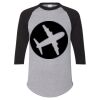 Unisex Three-Quarter Raglan Sleeve Baseball Jersey T-Shirt Thumbnail