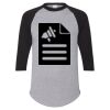 Unisex Three-Quarter Raglan Sleeve Baseball Jersey T-Shirt Thumbnail