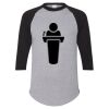 Unisex Three-Quarter Raglan Sleeve Baseball Jersey T-Shirt Thumbnail